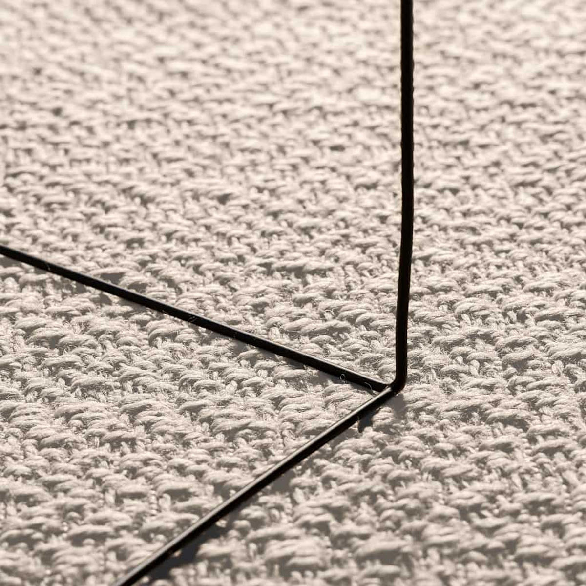 TEPPICH Zizur Creme 120/120 Cm Jute-Optik Indoor Und Outdoor - Creme, Kunststoff (120/120cm) - vidaXL