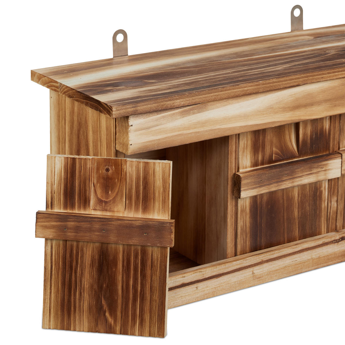 NISTKASTEN - Braun, Holz/Metall (43.5/22/15cm) - Relaxdays