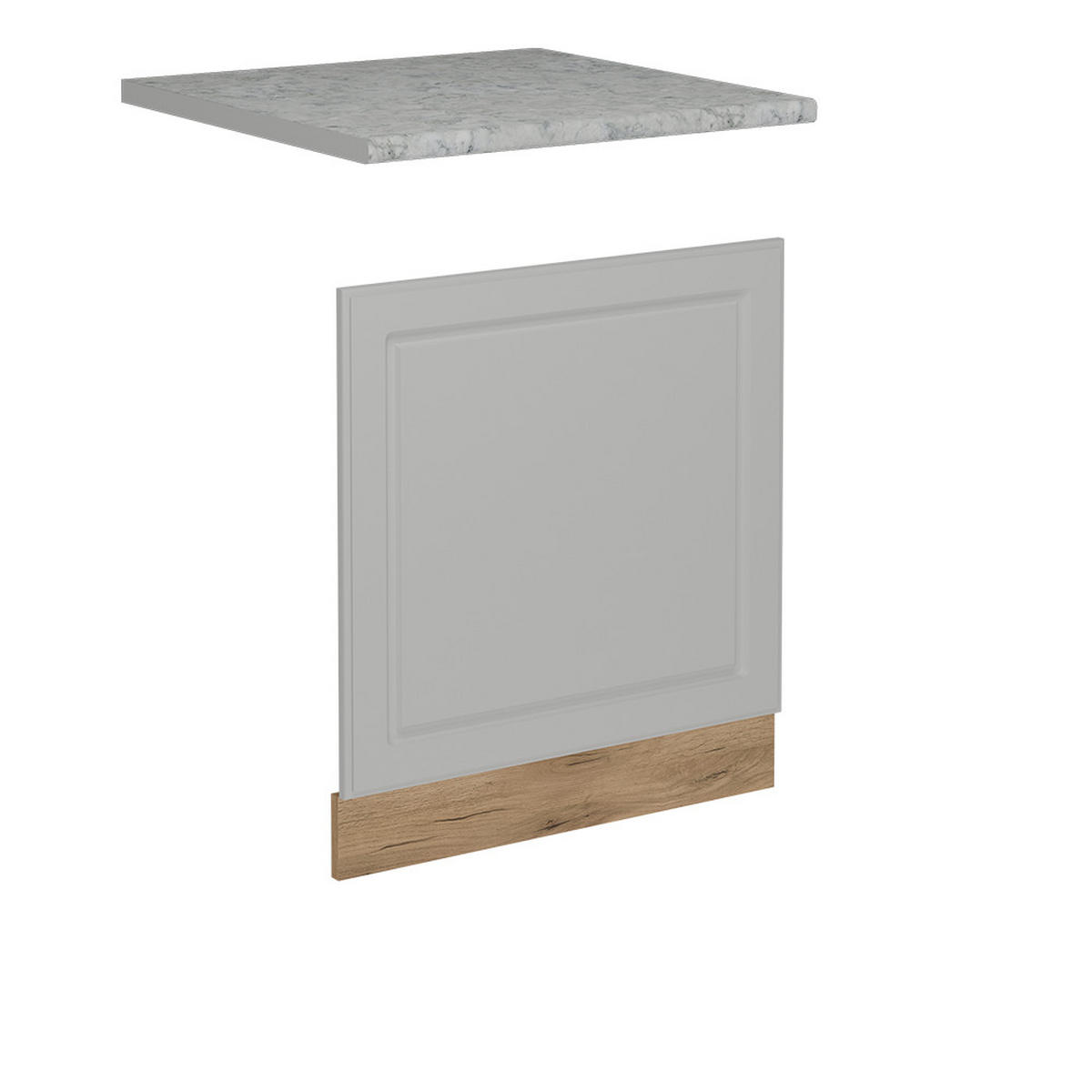 Honigeiche/Weiß, Holzwerkstoff (60/57.2/1.6cm) - Vicco