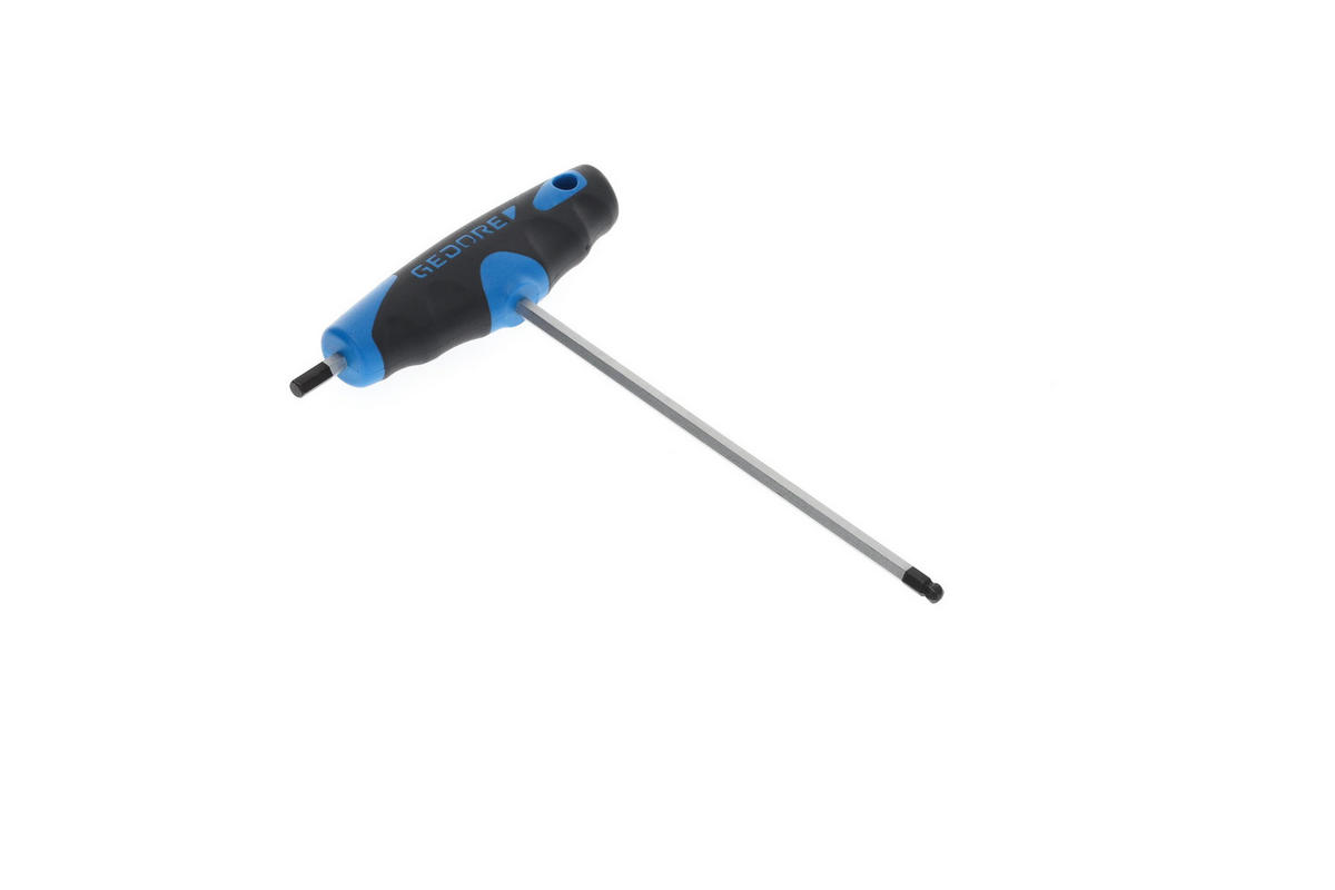 DT 2142 4 WINKELSCHRAUBENDREHER MIT 2K-T-GRIFF 4 MM - Multicolor, Kunststoff/Metall (10/15cm) - Gedore