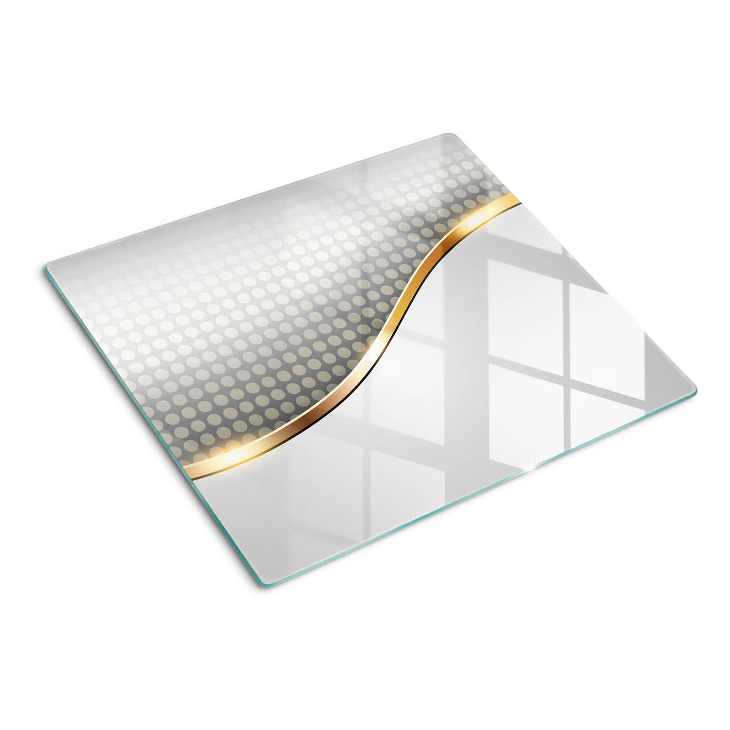 Tulup Glasplatte Gold 60x0.4x52 cm