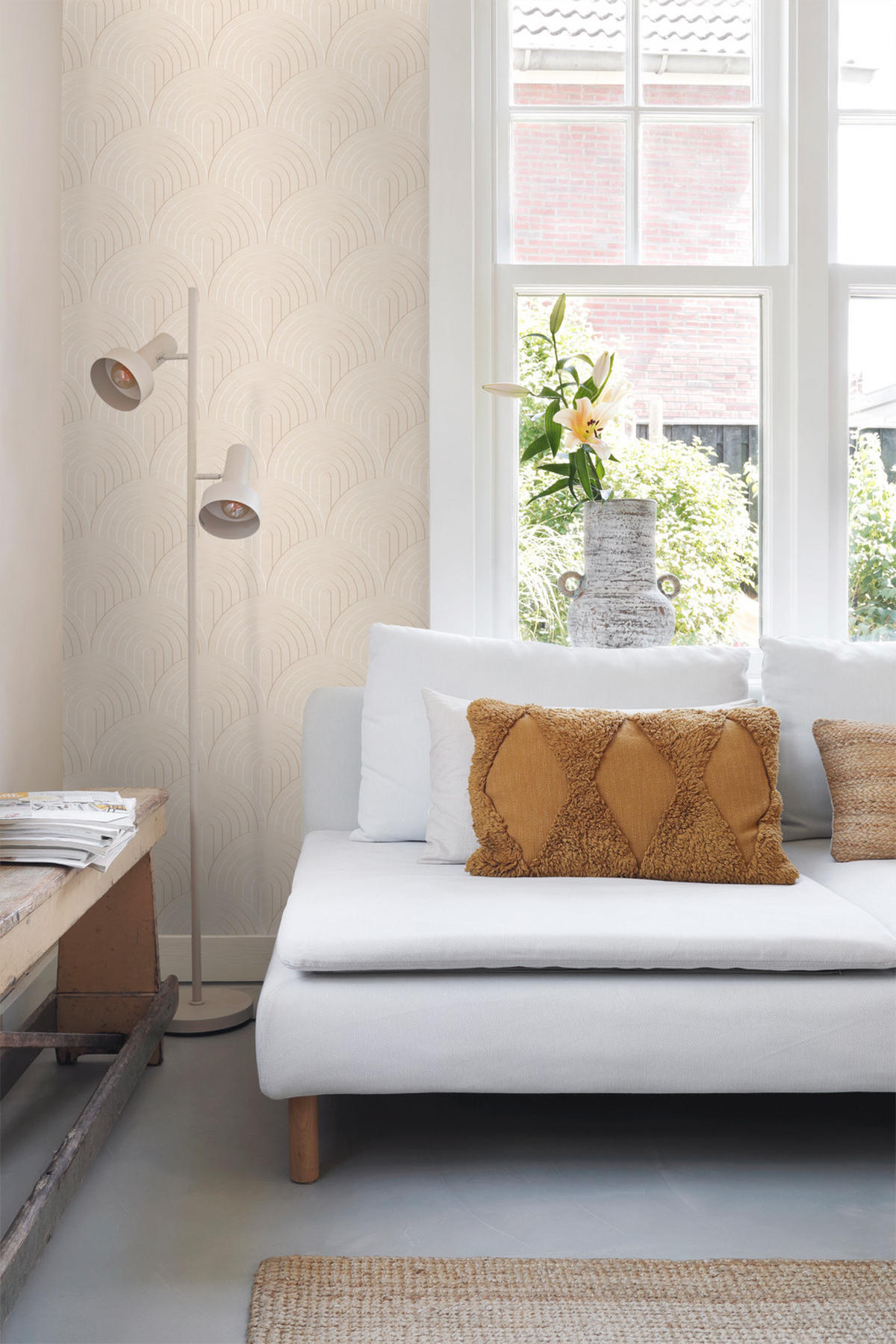 TAPETE 3D Muster 53 cm x 10.05 m - Beige, Papier (53/1000cm) - ESTAhome