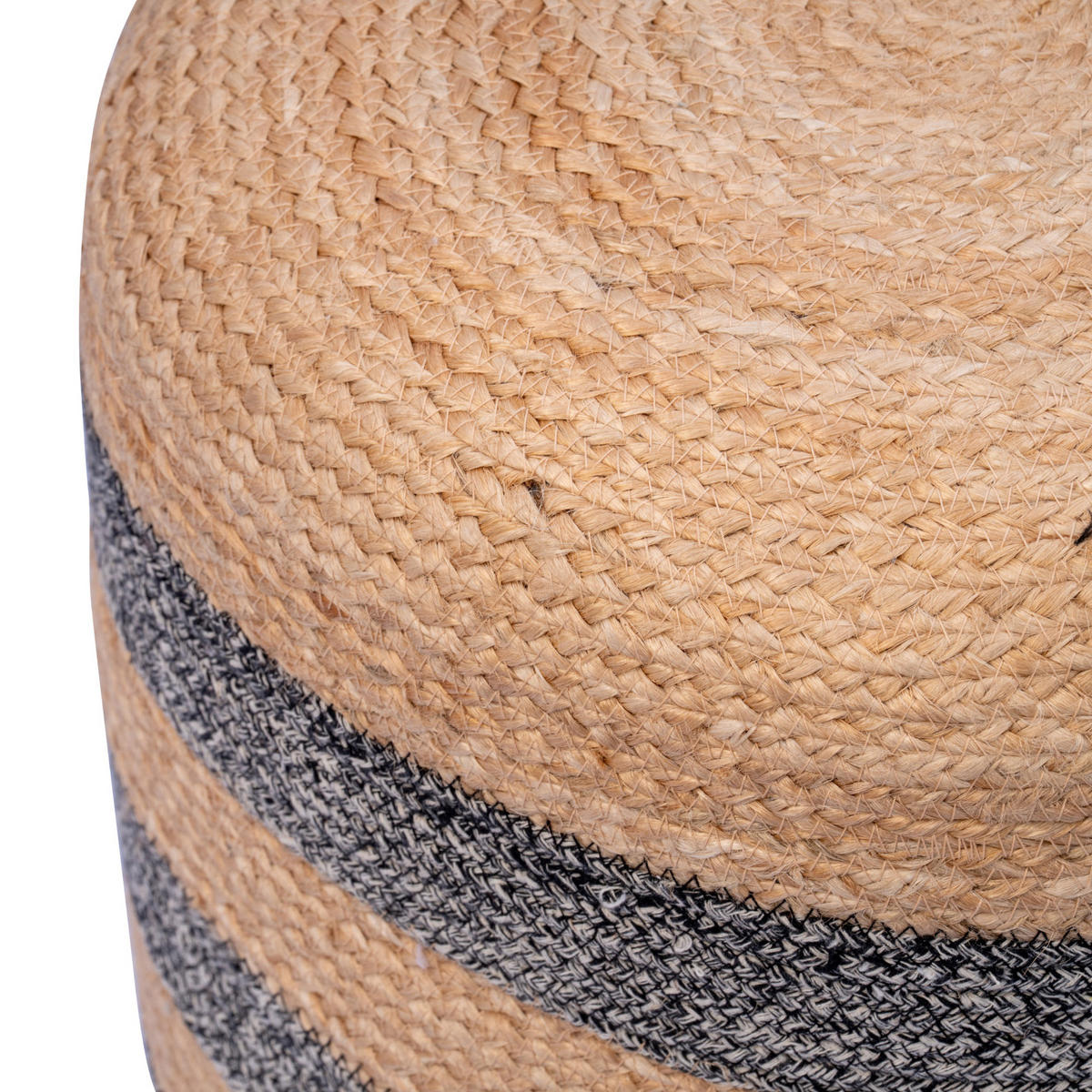 POUF Jute Braun - Braun, Textil (40/40/40cm) - Nordlys