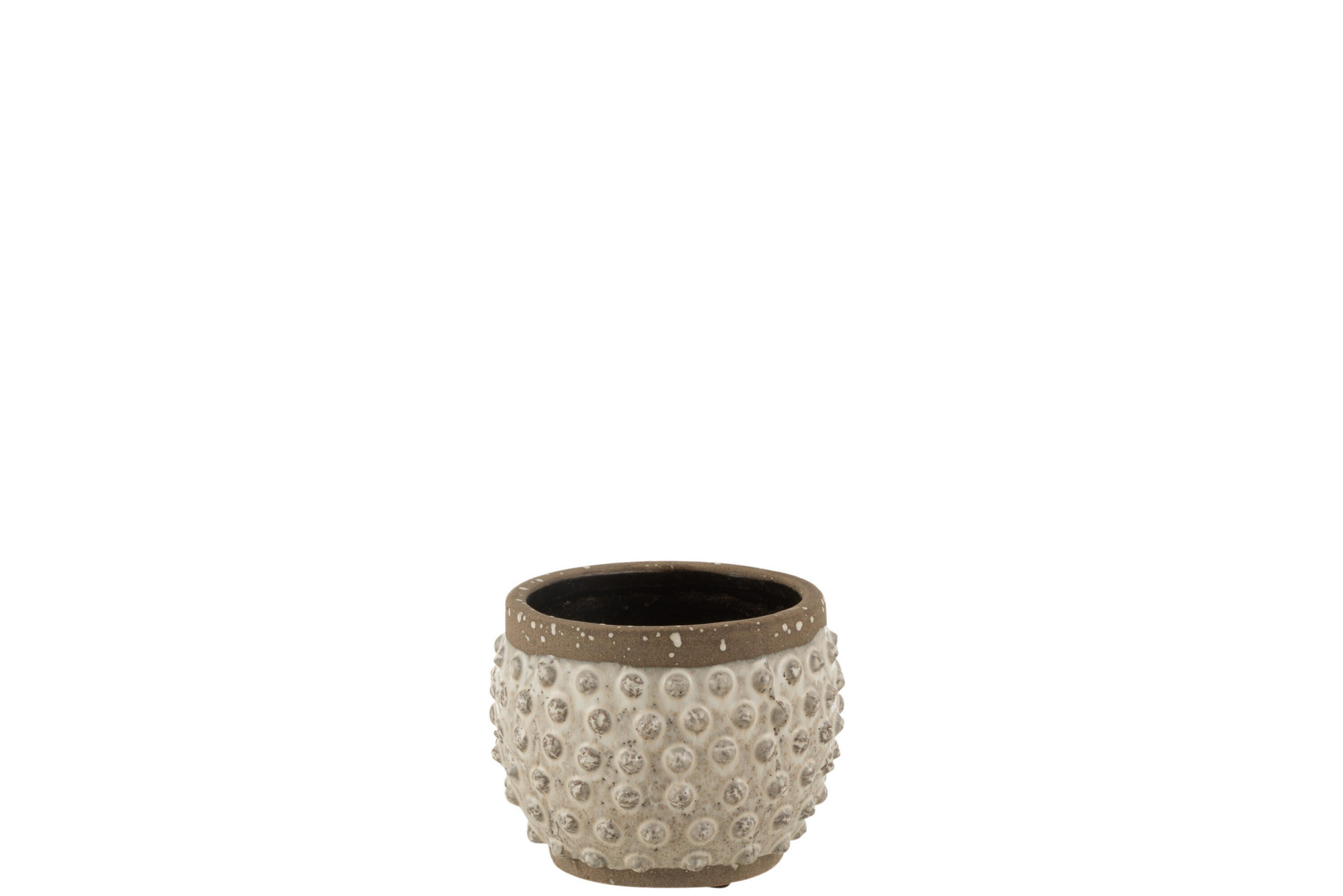 BLUMENTOPF SPITZ - Töpferei - Weiß - S - Ø 16 cm - Weiß, Keramik (16/12.5cm) - J-Line