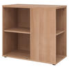 ANSTELLCONTAINER - mit 4 Regalfächern 80/40/72 cm in Nussbaumfarben - Nussbaumfarben, Holzwerkstoff (40/72/80cm) - bümö