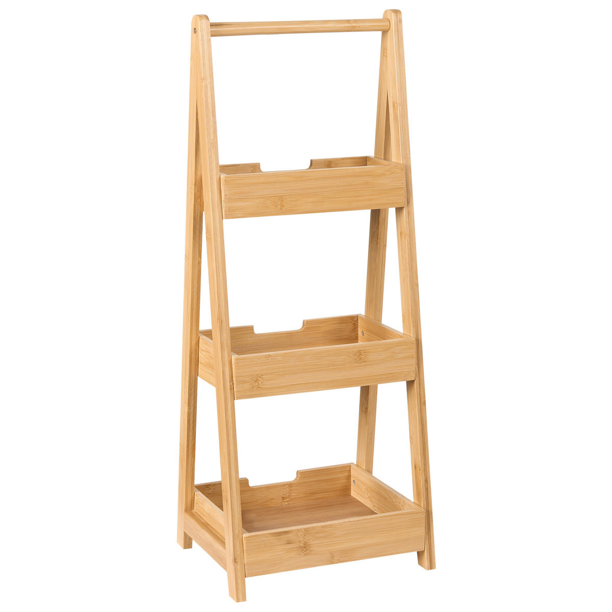 RAFT bambus maro deschis Alerce - maro, lemn (30/78/25cm) - Beliani