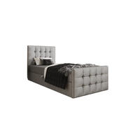 BOXBETT Coria V Grau 90x200 cm - Grau, Textil (90/200cm) - B&B Home