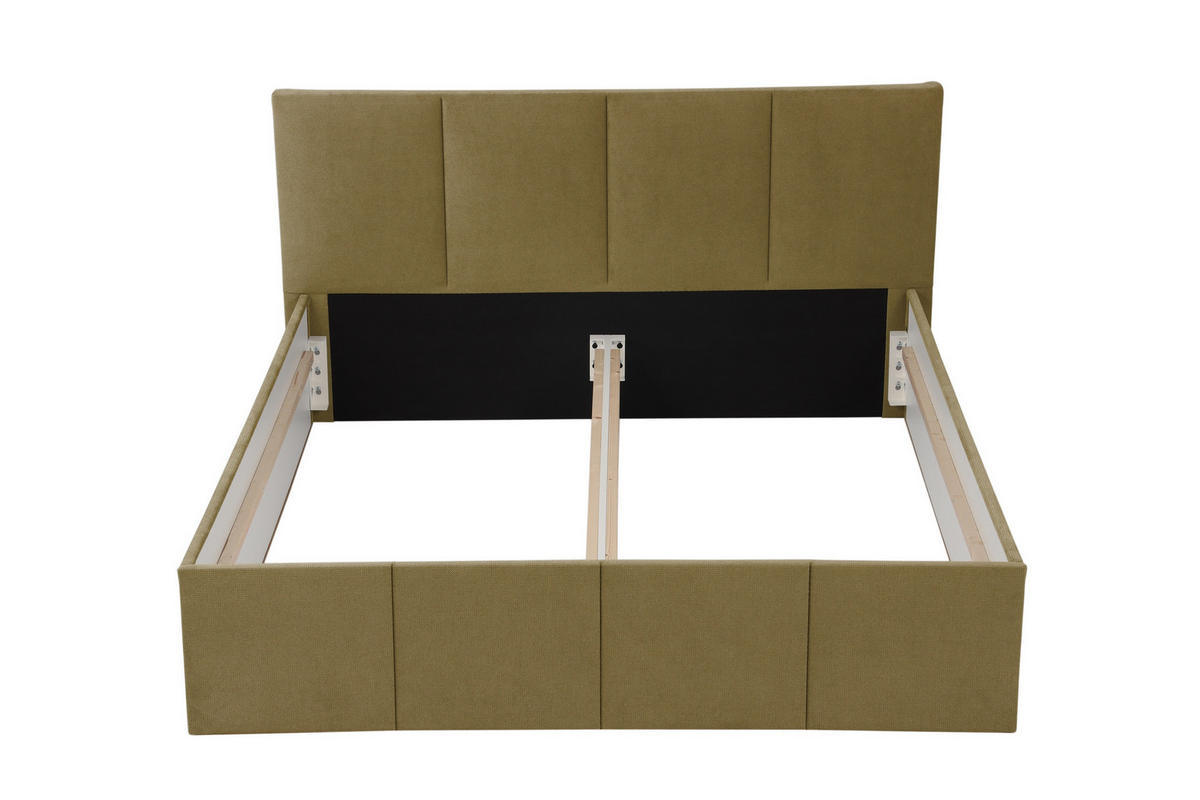 POLSTERBETT Dalas Avocado 160 x 200 x 40 cm Stauraum Ohne Matratze und Lattenrost - Grün, Holz (160/200cm) - Halmon Schlafkomfort Betten 