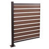 ALU MÜLLTONNEN-ZAUN Braun - Braun, Metall (100/130/6cm) - MCW