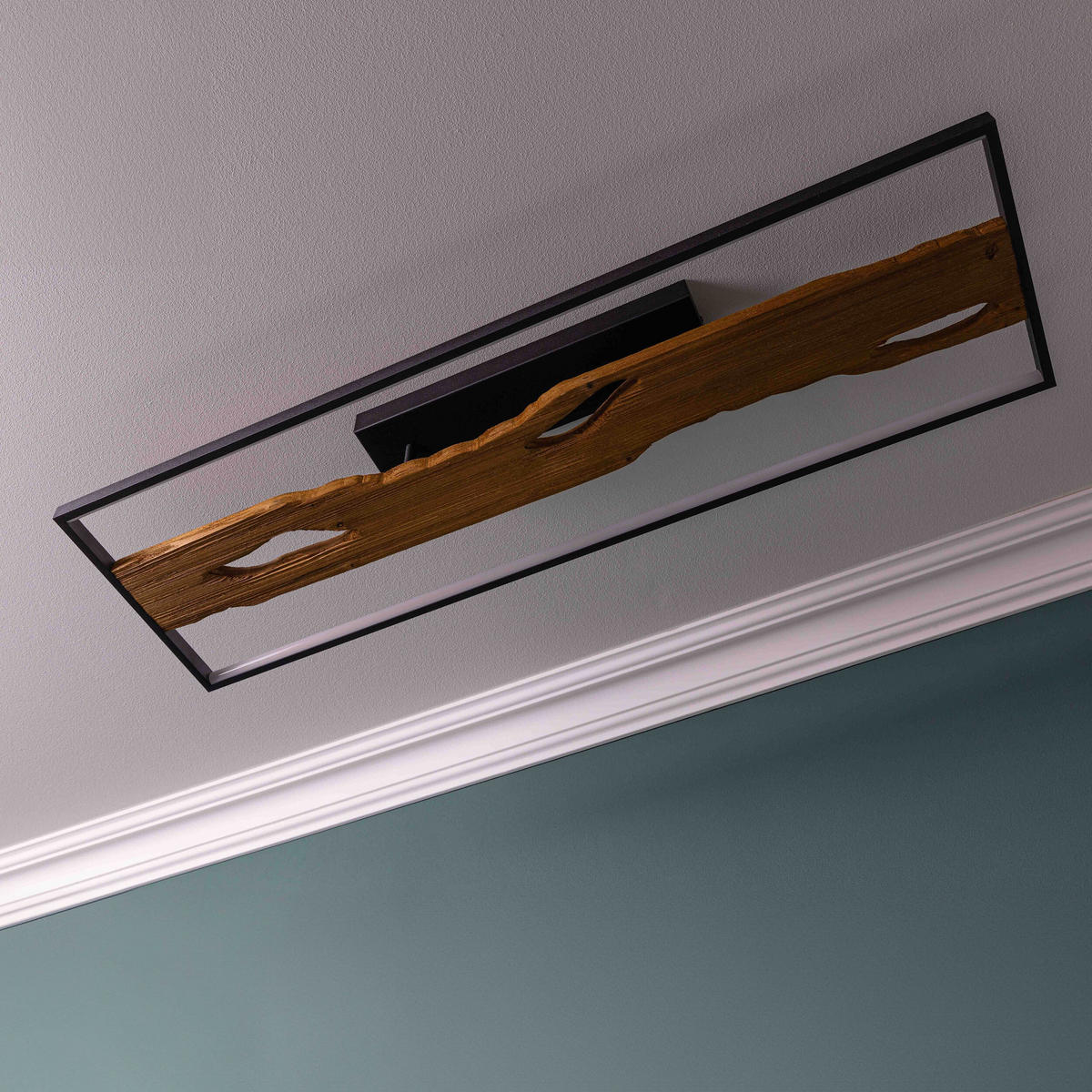 DECKENLEUCHTE Chaumont G80114/76 - Multicolor, Holz (30/100/13.5cm) - Brilliant