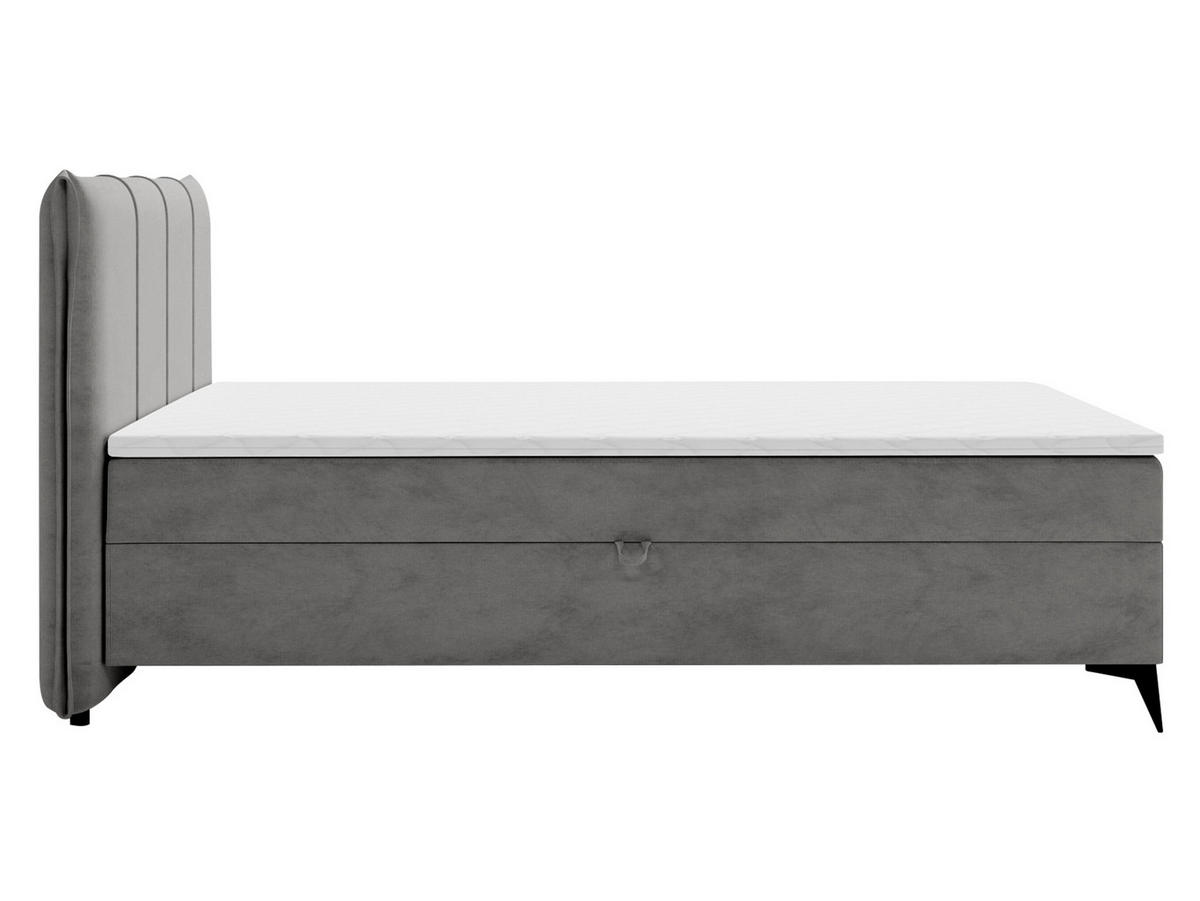 BOXBETT Eco - Dunkelgrau/Schwarz, Holz/Holzwerkstoff (180/200cm) - MIRJAN24