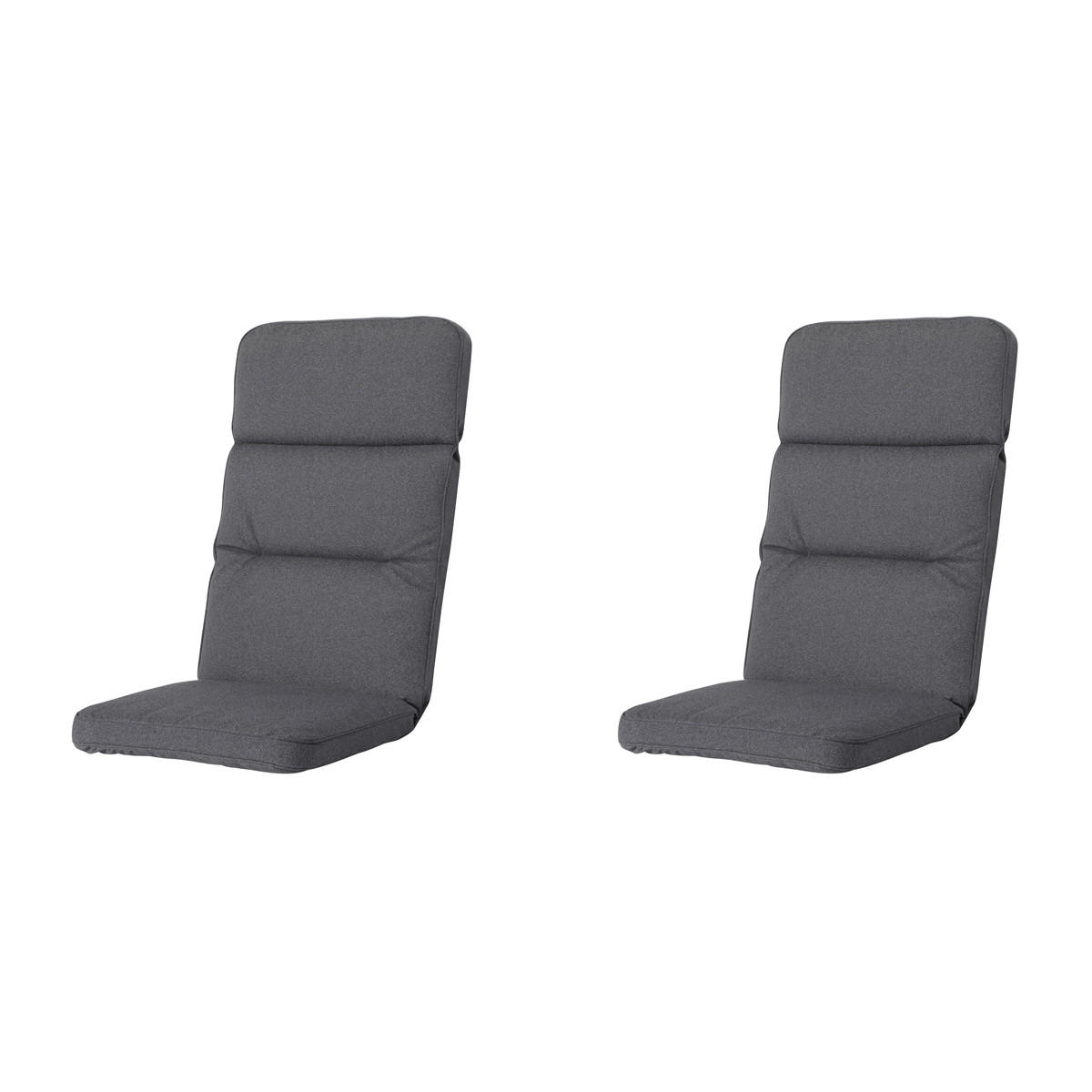 GARTENSTUHLKISSEN Manchester 105/50 cm 2er-Set - Grau, Textil (50/8/105cm) - Madison