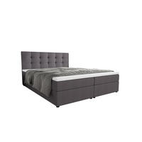 BOXBETT FADO 2 160x200, mit Matratze H3 und Topper, Cosmic 160 - Hellgrau, Holz/Kunststoff (160/200cm) - Bedante