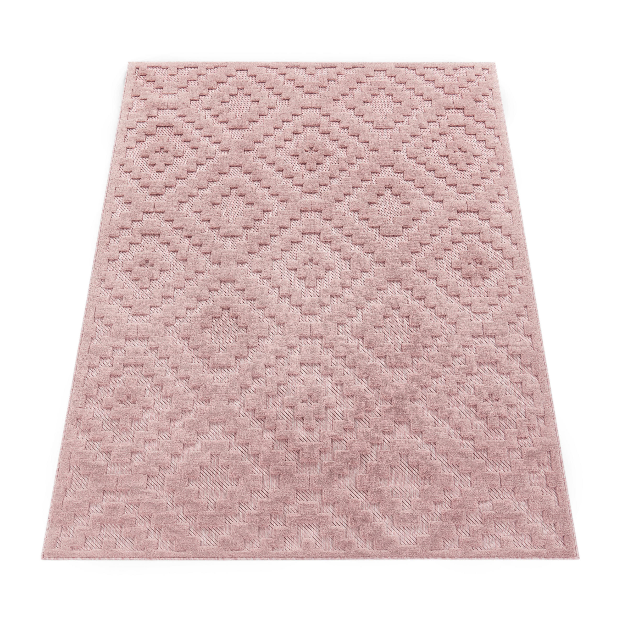 OUTDOORTEPPICH 60/100 cm Livorno 672 - Pink, Textil (60/100cm) - Paco Home