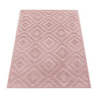 OUTDOORTEPPICH 60/100 cm Livorno 672 - Pink, Textil (60/100cm) - Paco Home
