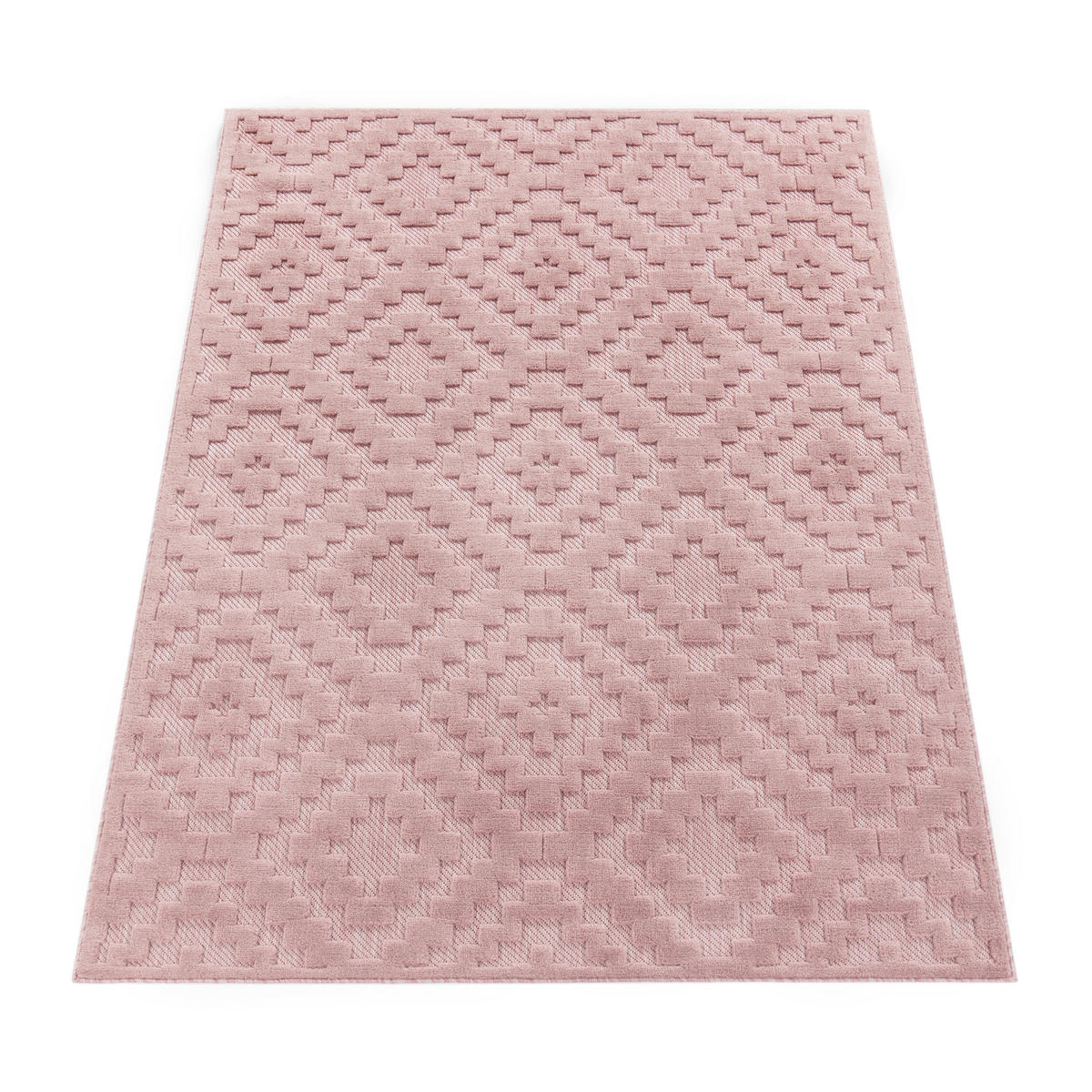 OUTDOORTEPPICH 60/100 cm Livorno 672 - Pink, Textil (60/100cm) - Paco Home