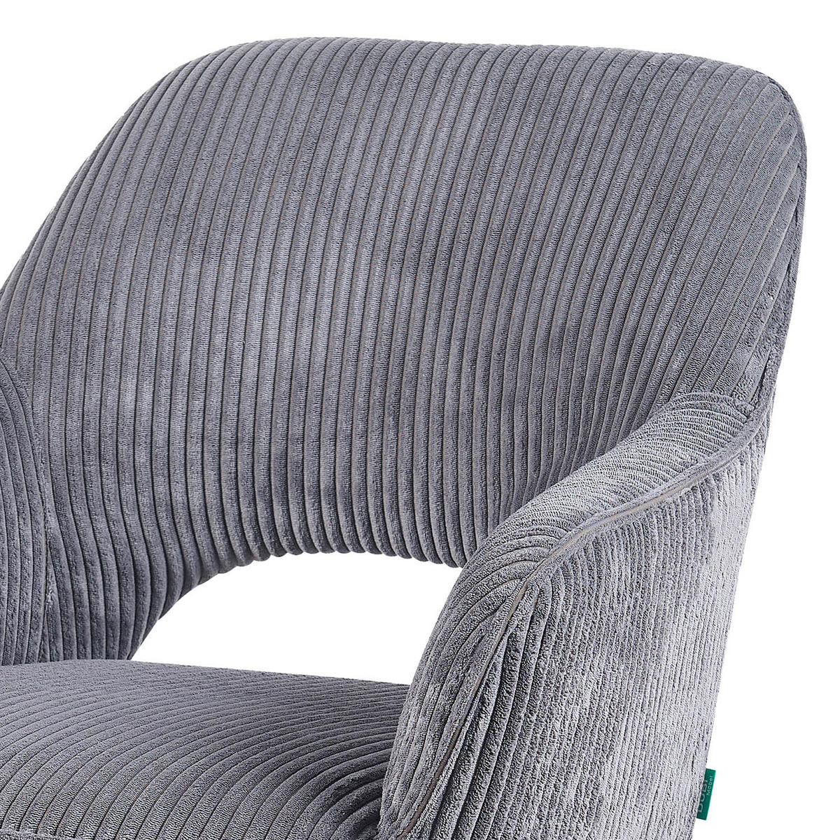 DREHSTUHL Mika-Ben - Schwarz/Grau, Textil/Metall (60/87/65cm) - DUBI Möbel