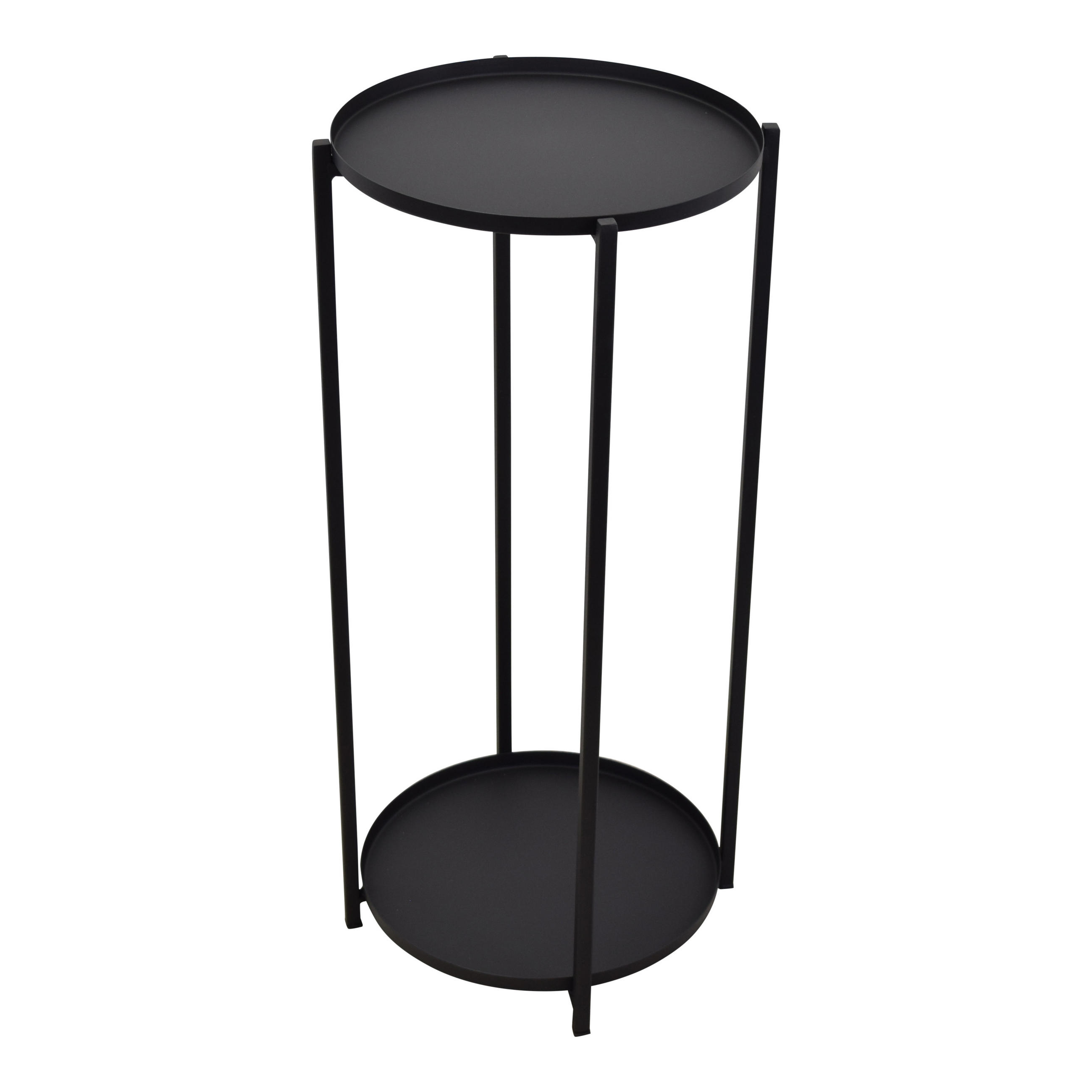 BLUMENTISCH Foldy Schwarz - Schwarz, Metall (30/30/70cm) - LOFT42
