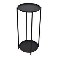 BLUMENTISCH Foldy Schwarz - Schwarz, Metall (30/30/70cm) - LOFT42