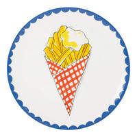 TELLER Pommes Frites in Bunt - 26cm - Multicolor, Keramik (26.2/26.3/3cm) - Blond Amsterdam
