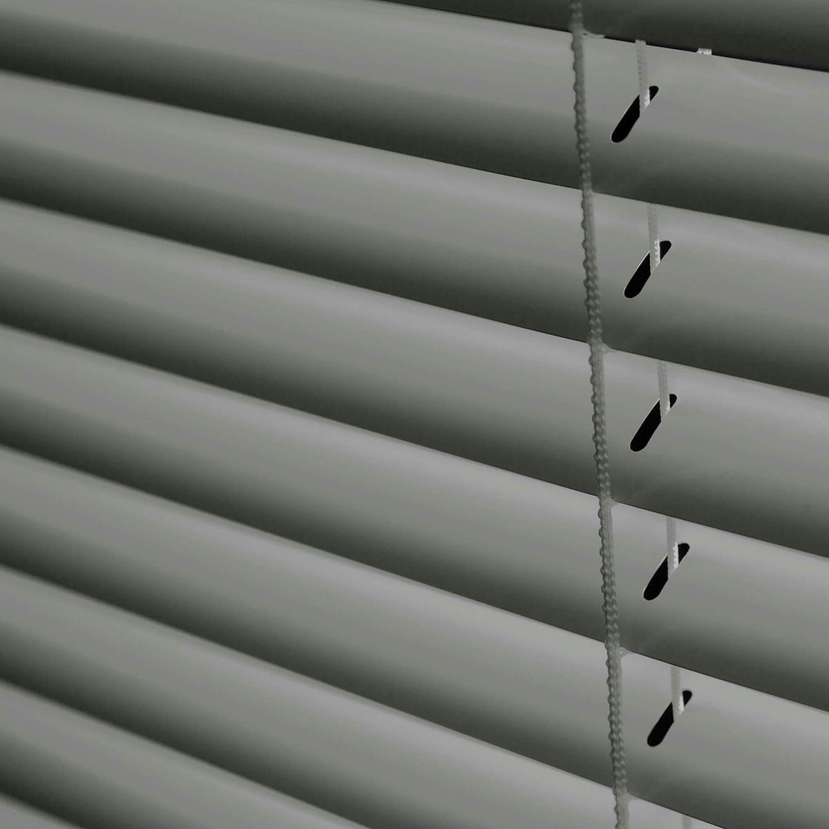 JALOUSIEN vinyl venetianische mit Grau Zugschnur 45x130 - Grau, Kunststoff (45/130cm) - STORESDECO