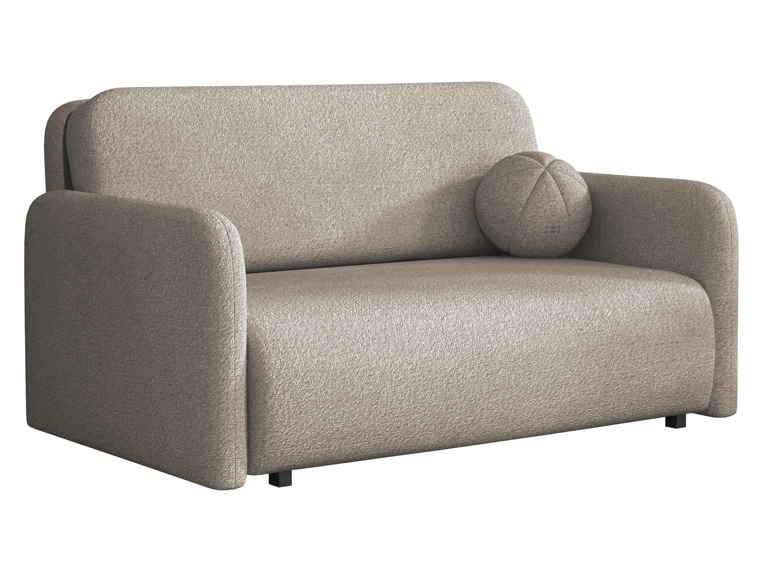 SCHLAFSOFA Viva Sun III - Hellbraun/Schwarz, Holz/Textil (150/85/103cm) - MIRJAN24