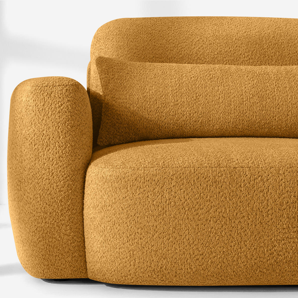 SITZGARNITUR ELOSA - Honig, Holz/Textil (245/85/165cm) - KONSIMO®