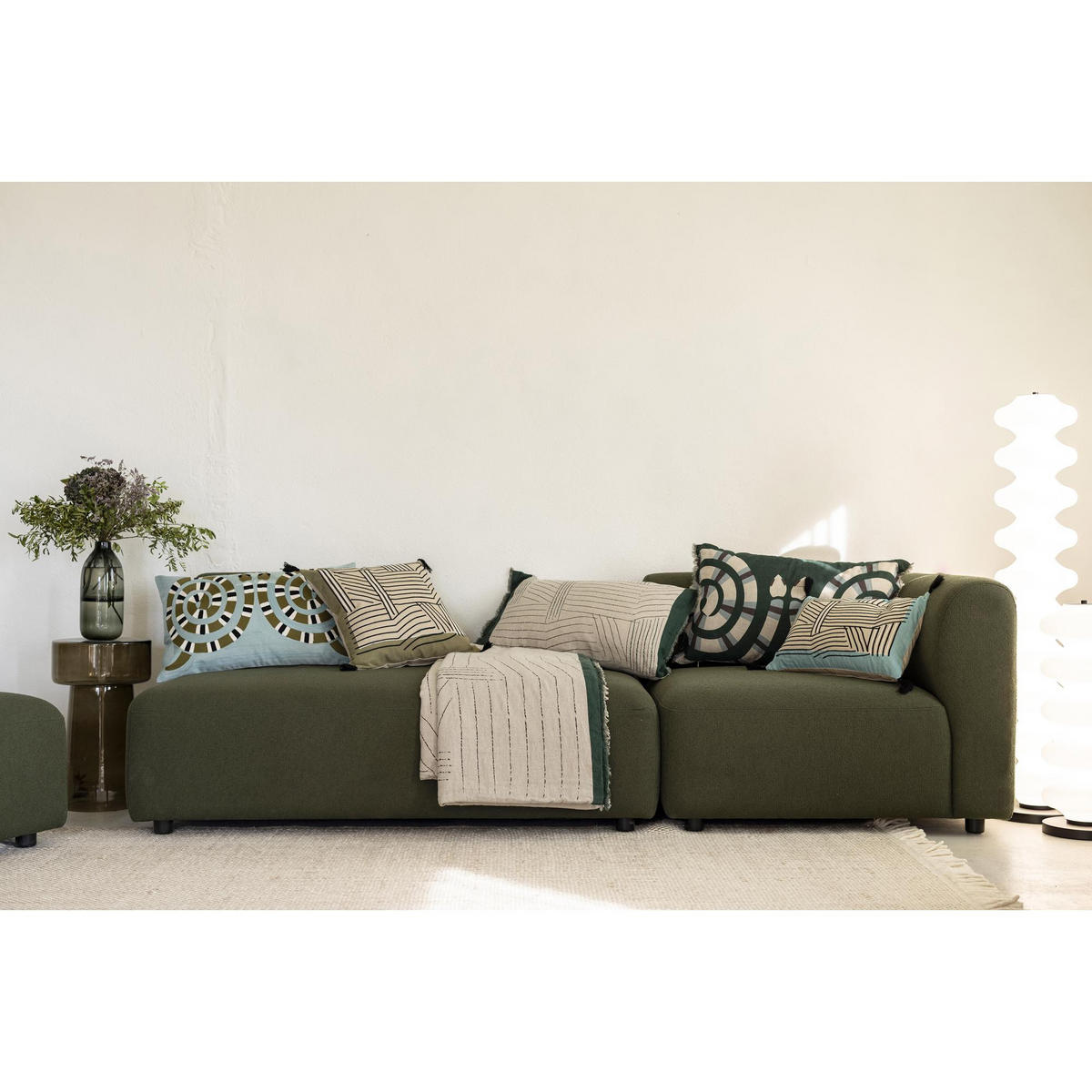 TAGESDECKE Zeff Kori abgrund 85 x 200 cm - Blau, Textil (85/200cm) - Vivaraise
