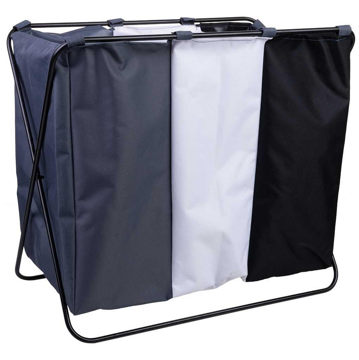 WÄSCHEKORB aus metall 66x40x56cm - Multicolor, Textil (66/56/40cm) - Wanderlust