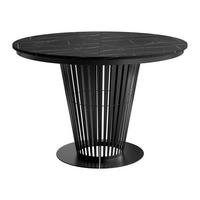 ESSTISCH Elantra 100 - Schwarz, Holzwerkstoff/Metall (100/100/76cm) - MIRJAN24