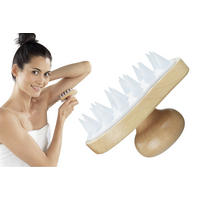 MASSAGE-BÜRSTE Wellness 2in1 - Braun, Kunststoff (9.8/6.5/8cm) - Maximex