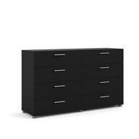 KOMMODE Schwarz - Schwarz, Holzwerkstoff (140/82/40cm) - ebuy24