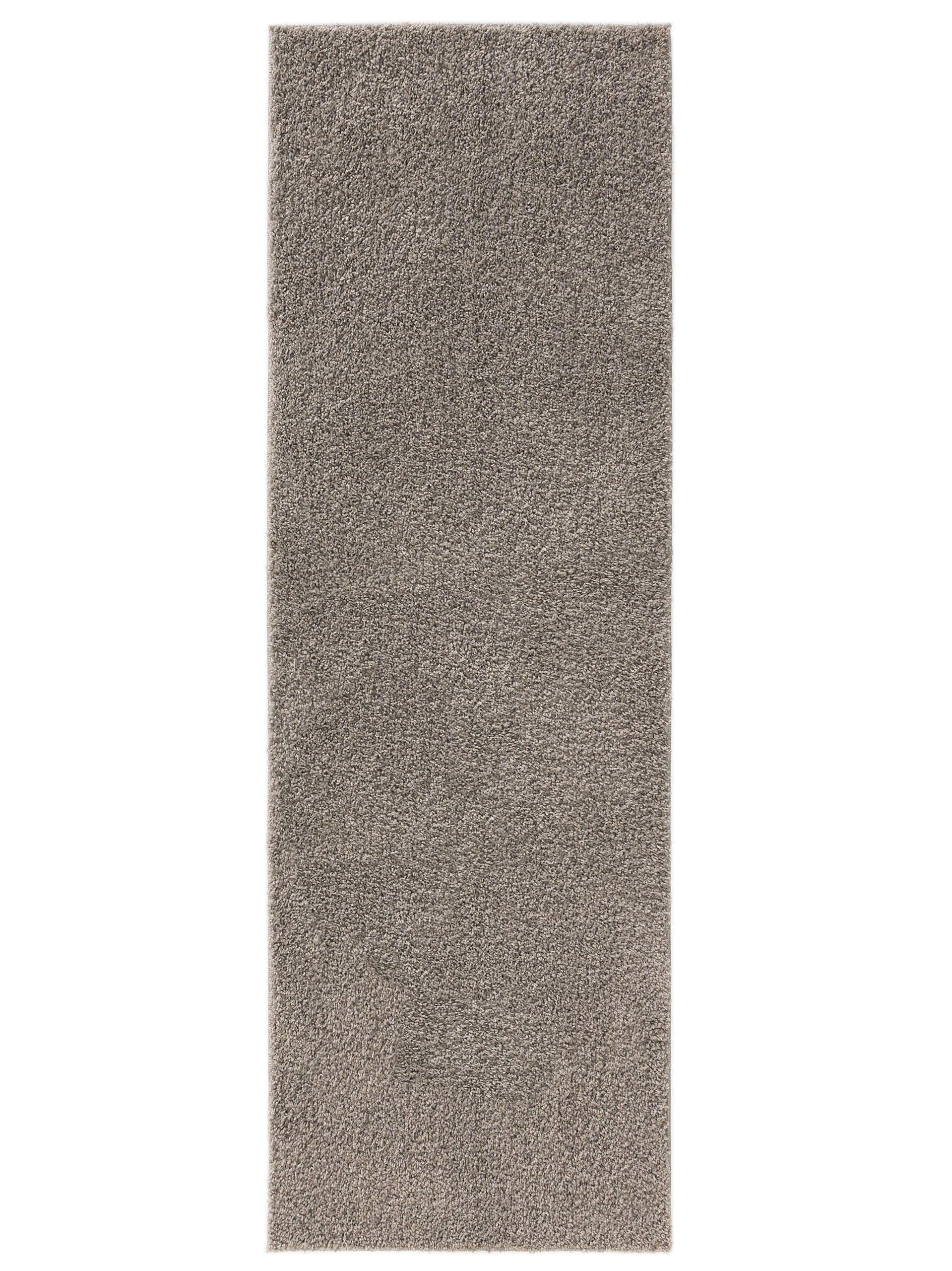 HOCHFLORTEPPICH Soho Hellgrau 80x250 cm - Hellgrau, Kunststoff (80/250cm) - benuta
