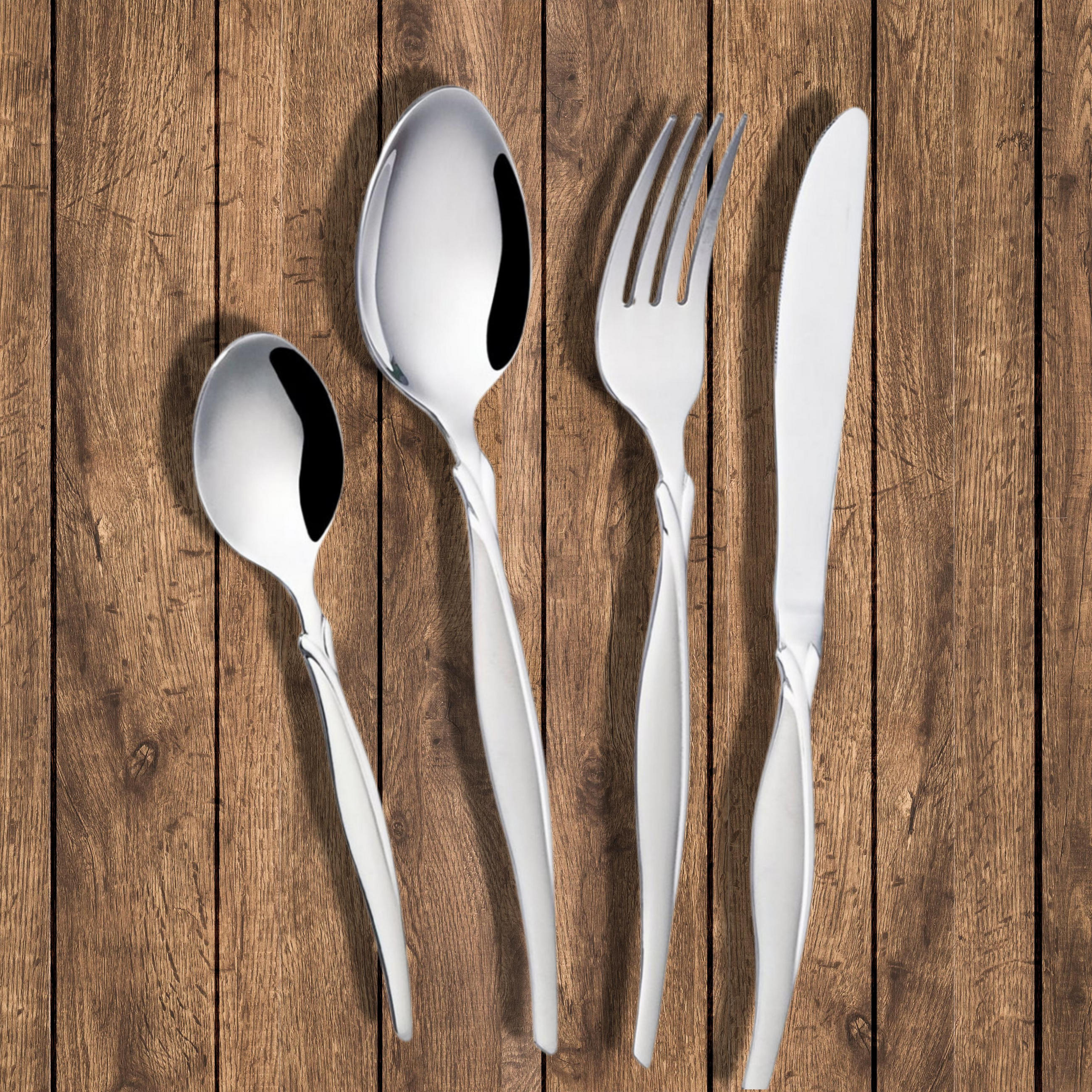 BESTECKSET Vilella 84-teilig Edelstahl 18/10 - Silberfarben, Metall - SAFA
