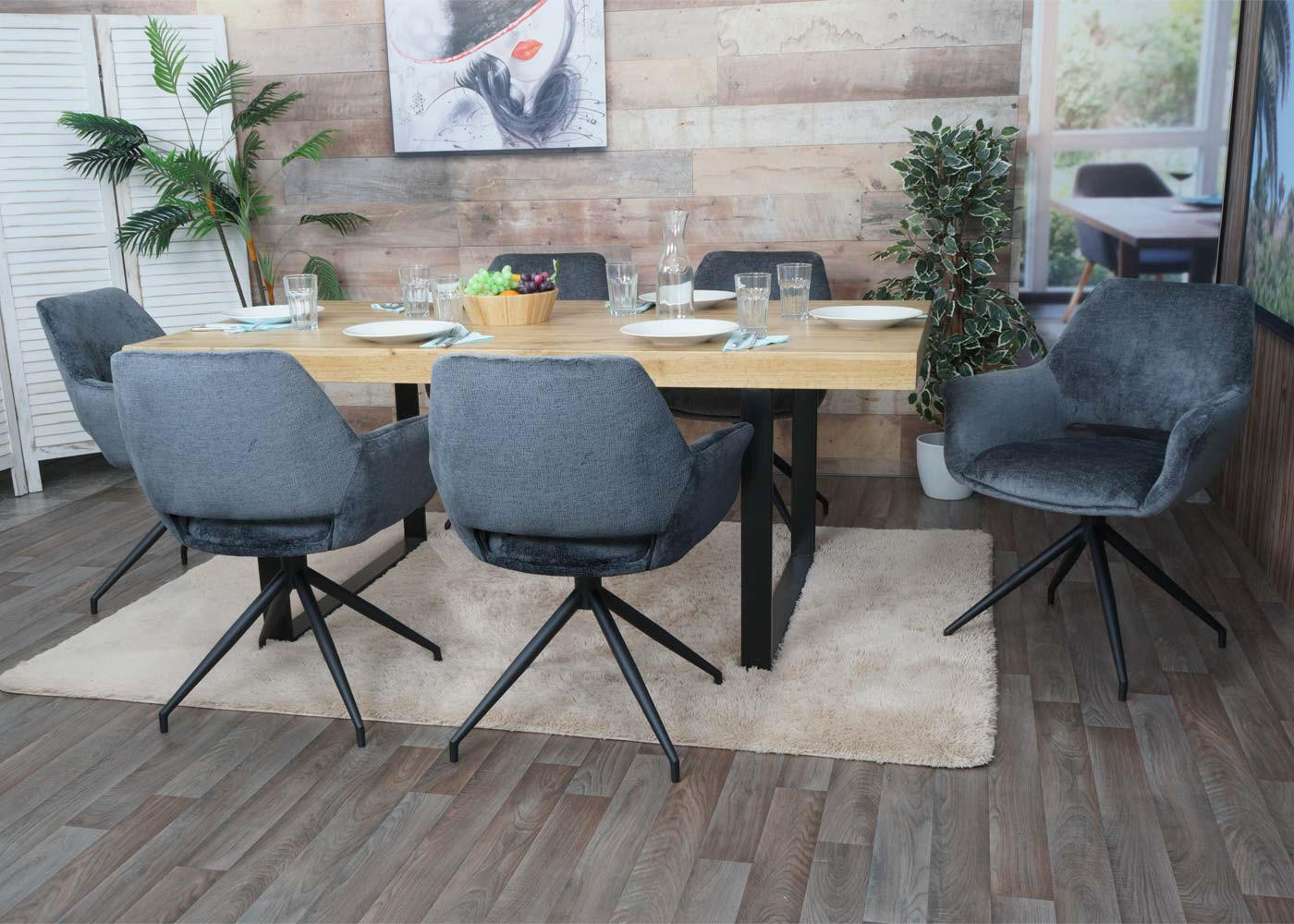 ESSZIMMERSTUHL Grau - Grau, Textil (65/86/60cm) - MCW