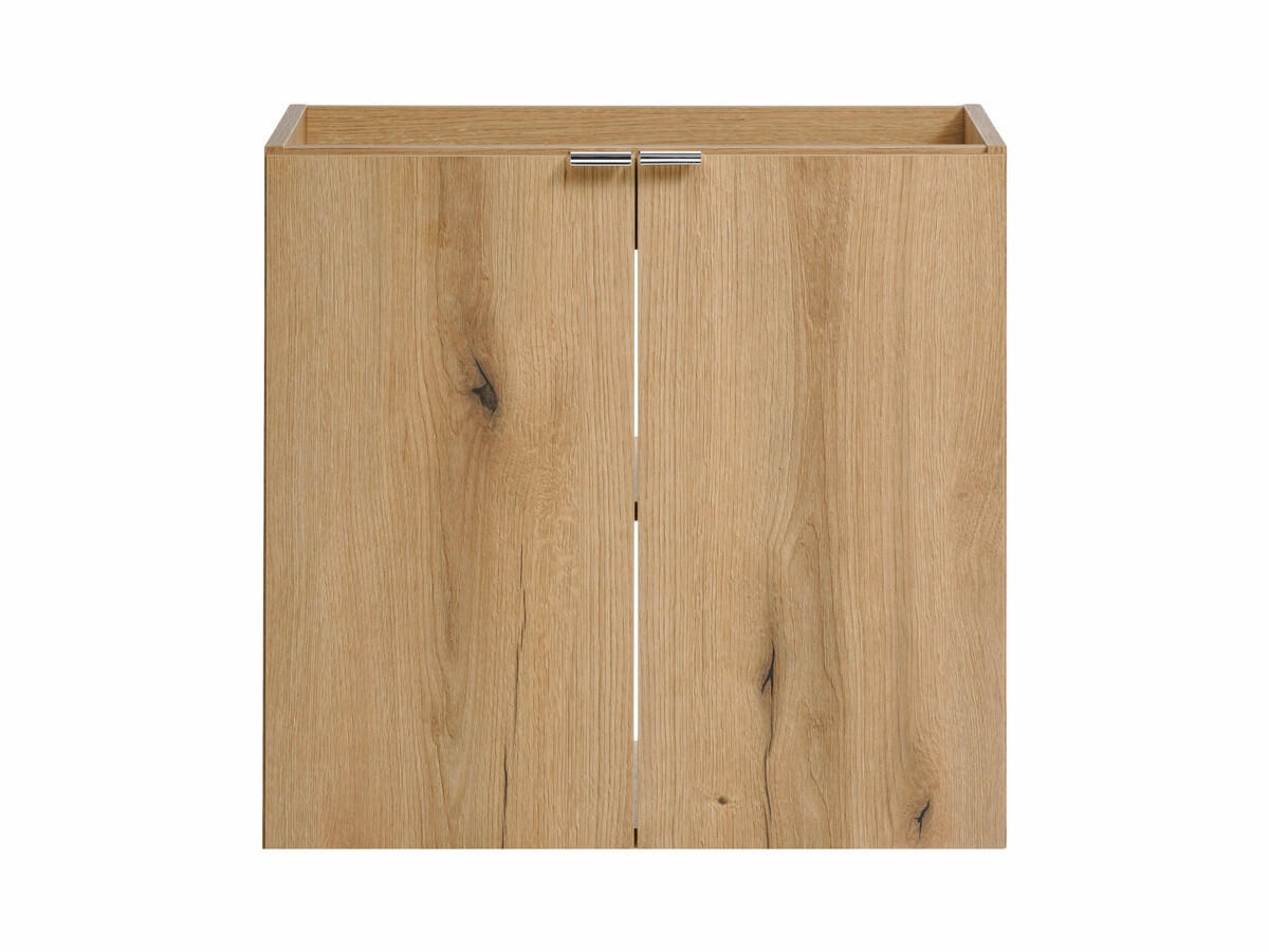 WASCHTISCHUNTERSCHRANK 4Teile - Nova Oak N BM257 in Coast Evoke Oak/Schwarz Matt - Eiche Wotan/Schwarz, Holz (140/57/40cm)