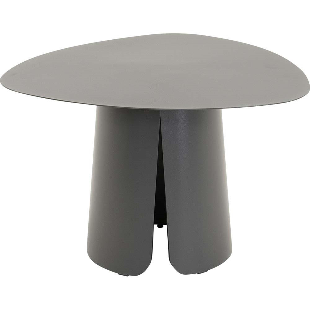 BEISTELLTISCH Luma - Anthrazit - 60/60/39 cm - Dunkelgrau, Metall (60/60/39cm) - Lesli Living