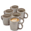 KAFFEEBECHER SET KAIRO GRAPHIT - 6 teilig aus Steingut - Braun, Keramik (0.4L) - Sänger