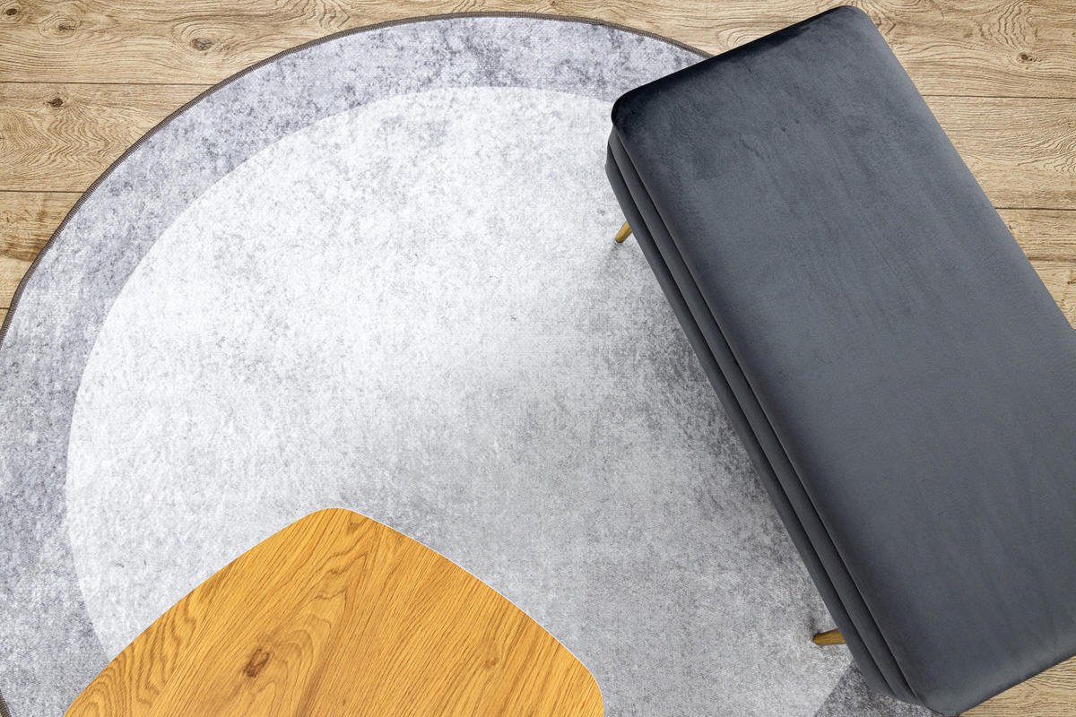 TEPPICH Miro 200 cm - Grau, Textil (200/200cm) - rugsX