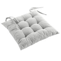 STUHLKISSEN Mistral 40/40 cm - Weiß, Naturmaterialien (40cm) - Douceur d´intérieur