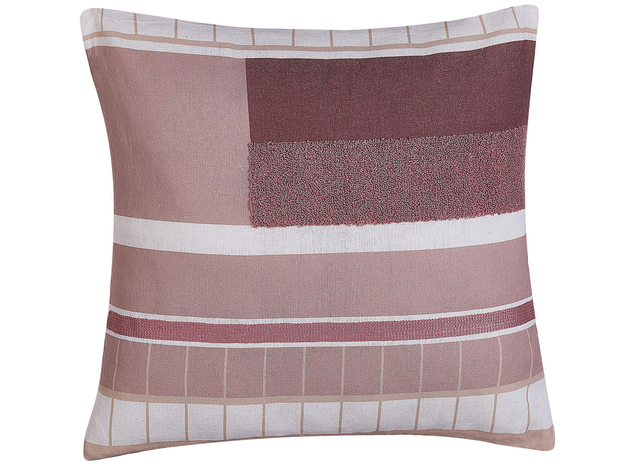 DEKOKISSEN 2er-Set Bunt 45/45 cm Erinus - Multicolor, Textil (45/45cm) - Beliani