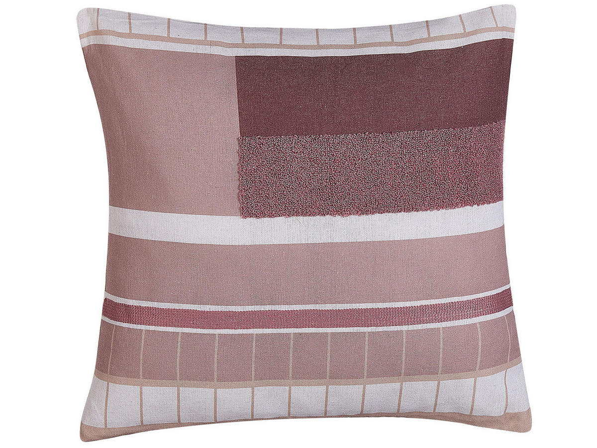 DEKOKISSEN 2er-Set Bunt 45/45 cm Erinus - Multicolor, Textil (45/45cm) - Beliani