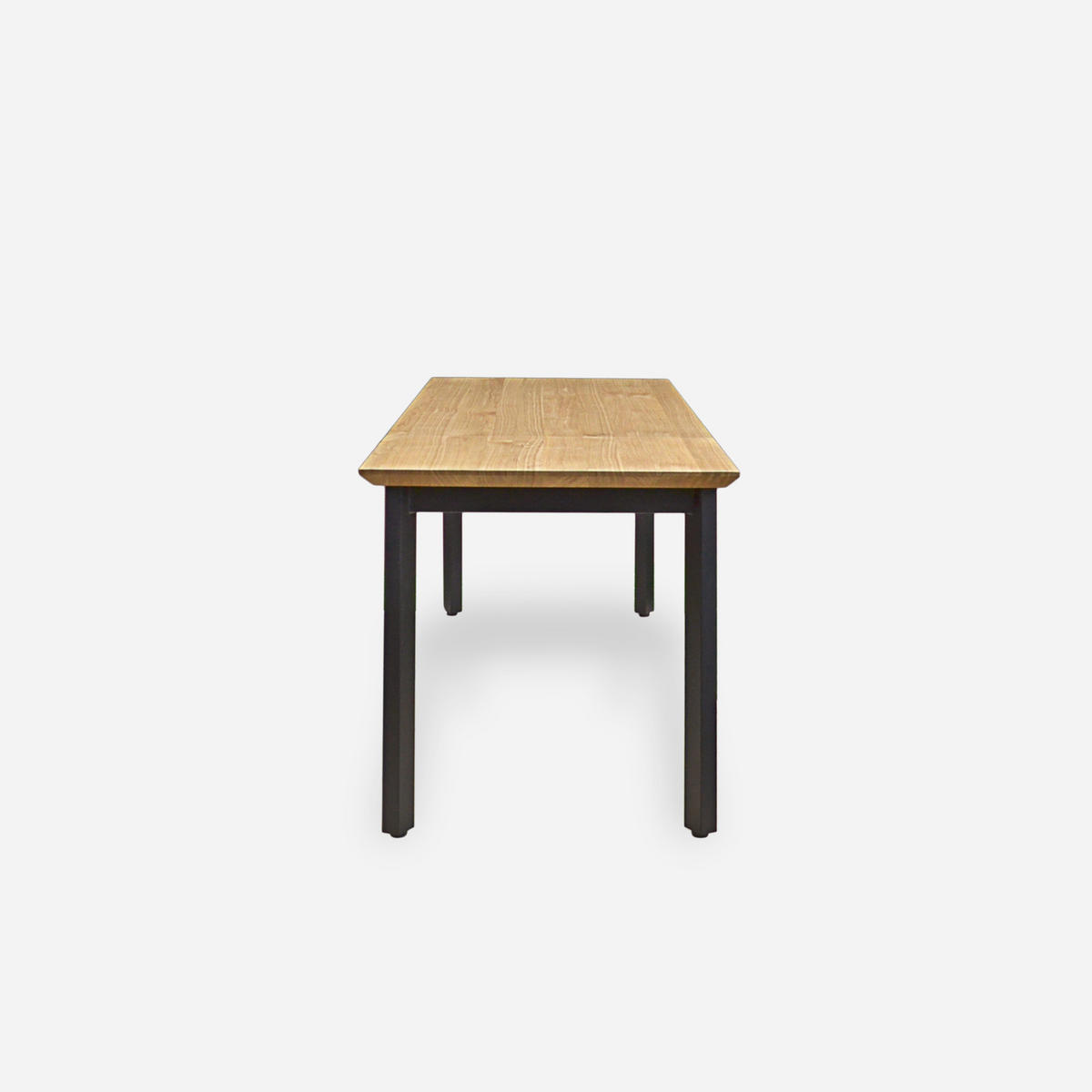 ESSTISCH mit Eichenholzplatte ATTON 160 x 90 - Eichefarben/Schwarz, Holz/Metall (160/90/75cm) - Rawood Furniture