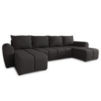 WOHNLANDSCHAFT Cleo U - Schwarz, Holz/Textil (315/90/147cm) - Sofnet