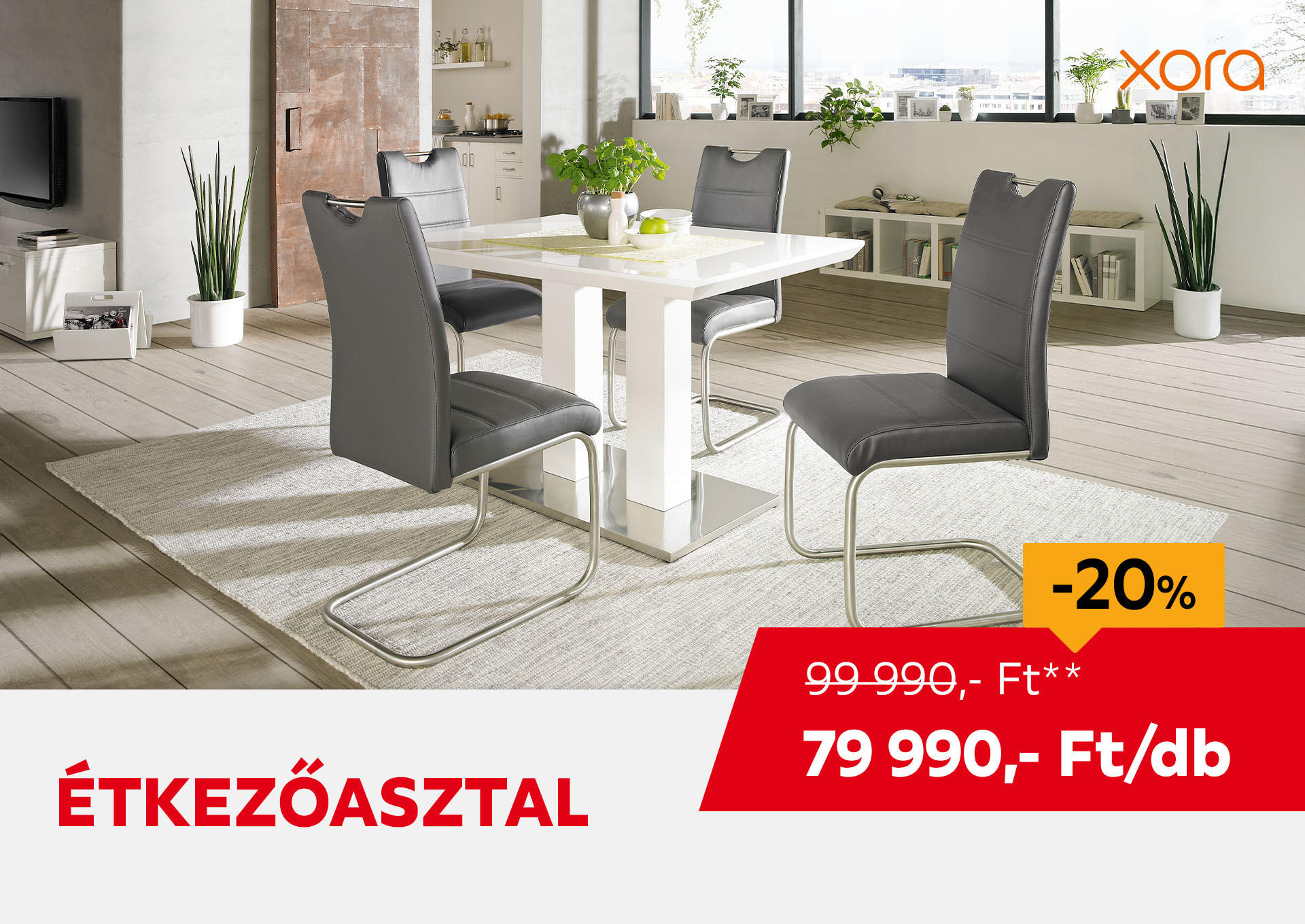 ÉTKEZŐASZTAL Kiemelt termék 99990 Ft.- helyett 79990 Ft.-