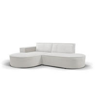 ECKSOFA L-förmiges Modena Soft Ecru Links - Ecru, Holz (165/236cm) - Kaiser Möbel