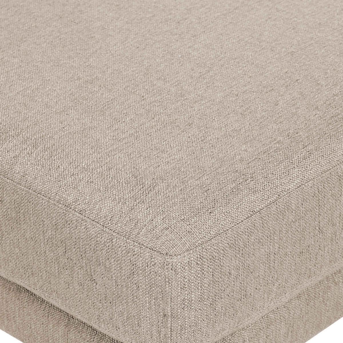 OTTOMANE Stoff Beige Sigtuna - Beige, Textil (102/43/102cm) - Beliani