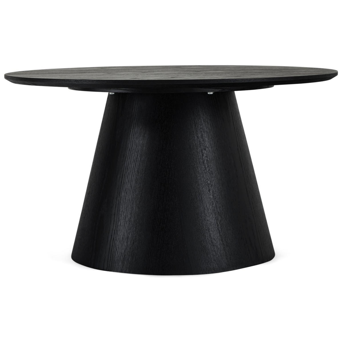 COUCHTISCH rund Schwarz 80/80/45 cm - Schwarz, Holz (80/80/45cm) - Furnhouse