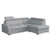 ECKSOFA Oslo 2rRLXp, Seite: Rechts 2R+R+LXP - Silberfarben/Hellgrau, Holz/Textil (250/200cm) - MIRJAN24