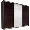 SCHIEBETÜRENSCHRANK - Kleiderschrank MONACO - Wenge - Wengefarben, Holzwerkstoff (255/251/66cm) - Möblo